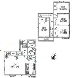 八王子町下柚木　新築一戸建て・全1棟